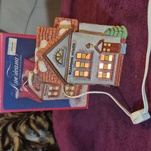 Santas Best Americana Boarding House Lighted Decor 1991